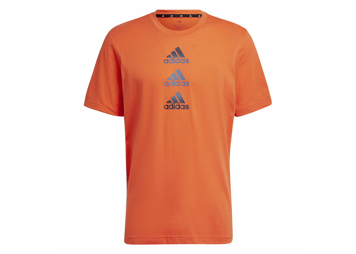 adidas Designed to Move Logo Tee Semi Impact Orange