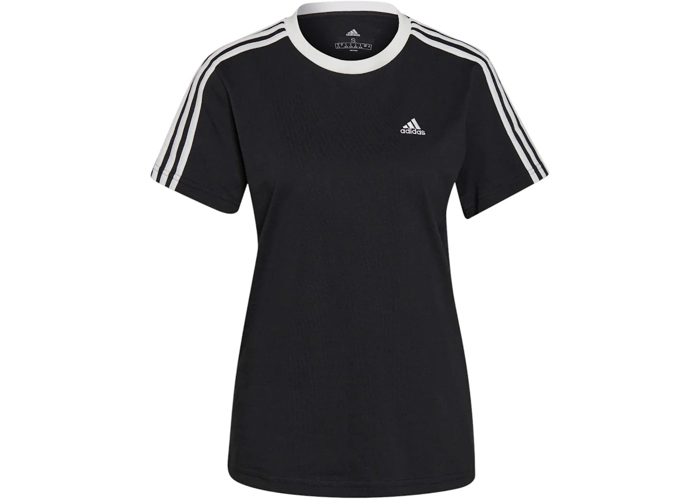 adidas Essentials 3-Stripes T-Shirt Black/White