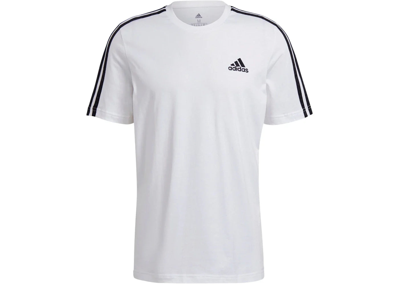 adidas Essentials 3-Stripes T-Shirt White/Black