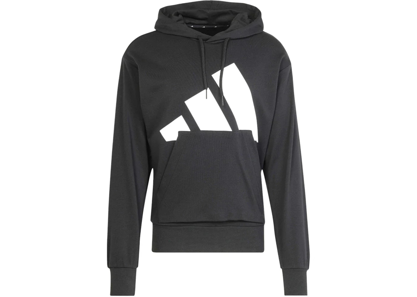 adidas Essentials Big Logo French Terry Hoodie Black/White