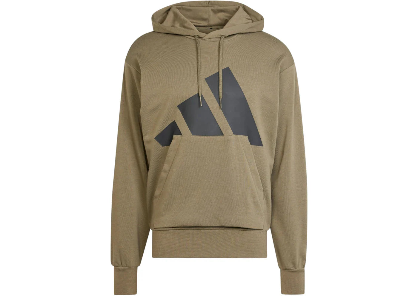 adidas Essentials Big Logo French Terry Hoodie Olive Strata/Black