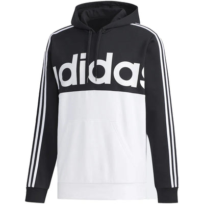adidas Essentials Colorblock Pullover Hoodie White/Black
