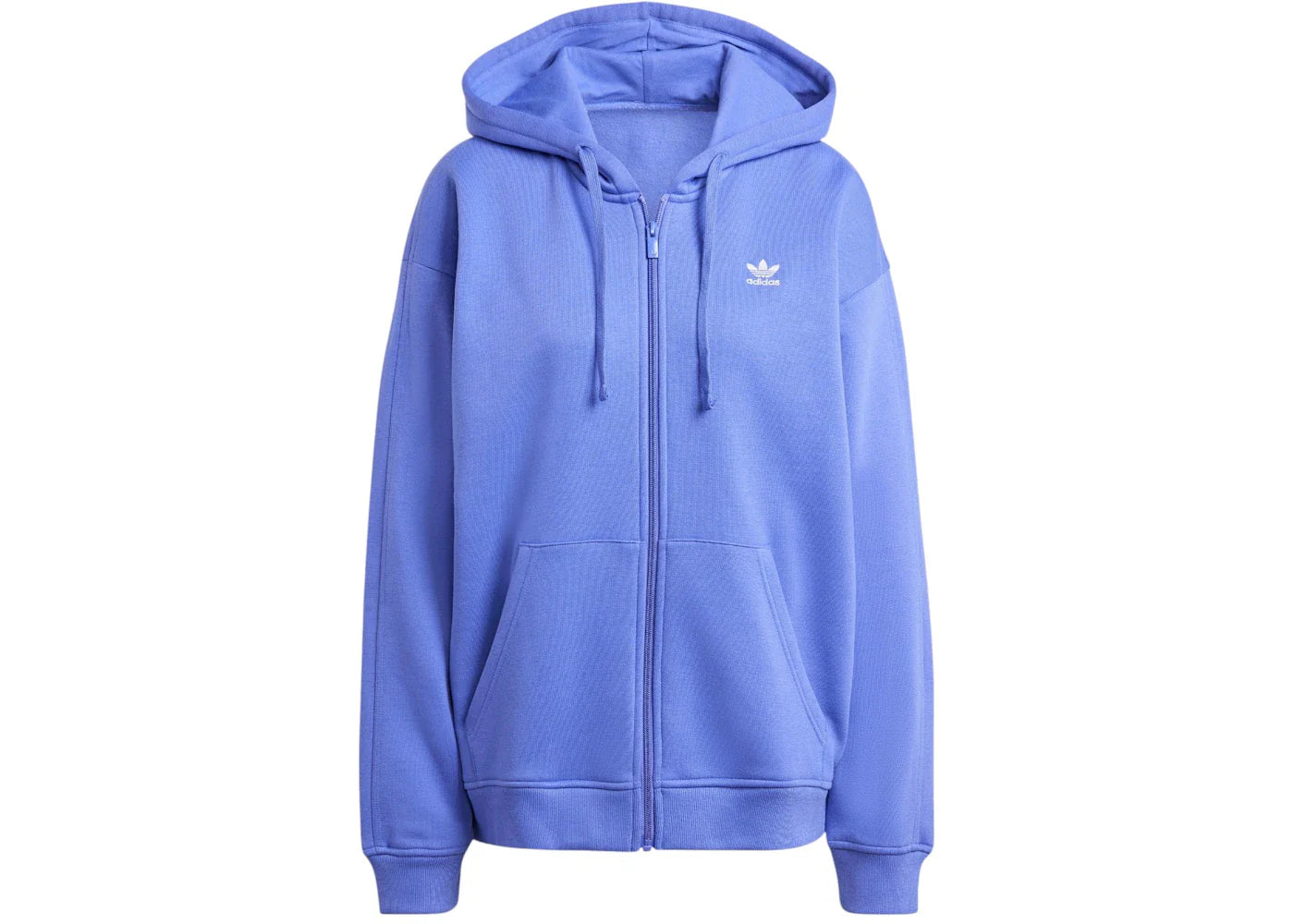 adidas Essentials Full-Zip Fleece Hoodie Semi Cobalt Blue