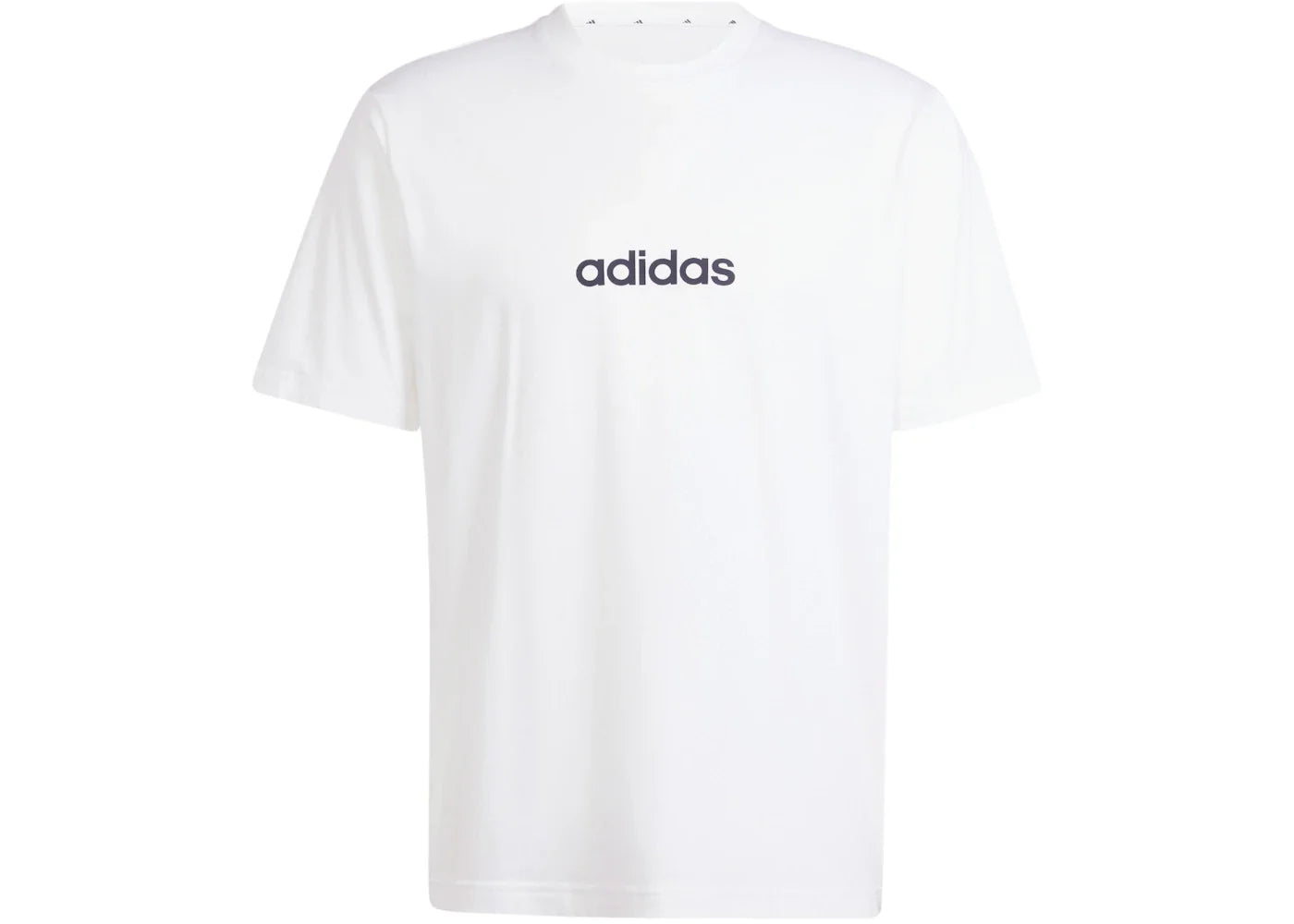 adidas Essentials Linear Single Jersey Tee White/Black