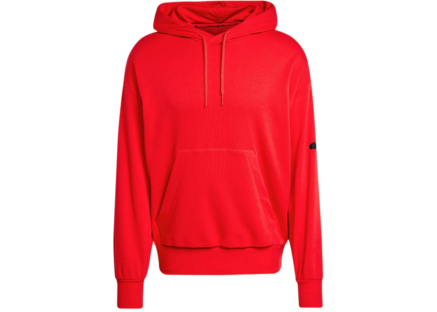 adidas Essentials Loose-Fit 3 Bar Logo French Terry Hoodie Pure Ruby/Black