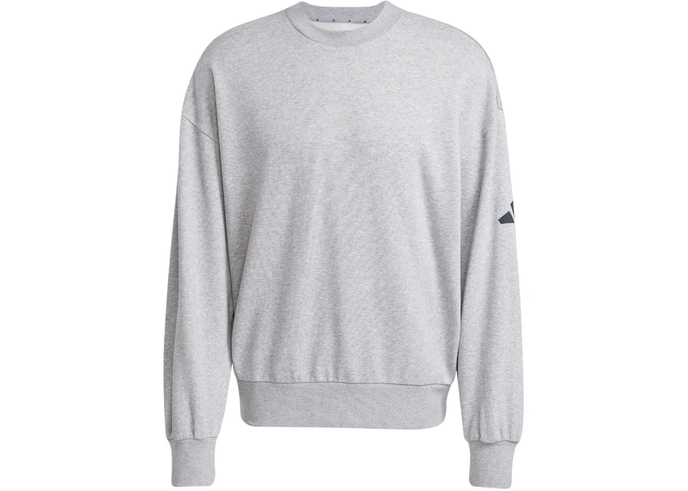 adidas Essentials Loose Fit 3 Bar Logo Sweatshirt Medium Grey Heather/Black