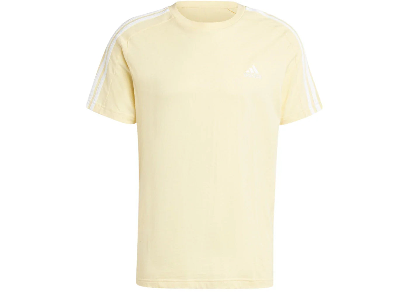 adidas Essentials Single Jersey 3-Stripes T-Shirt Almost Yellow
