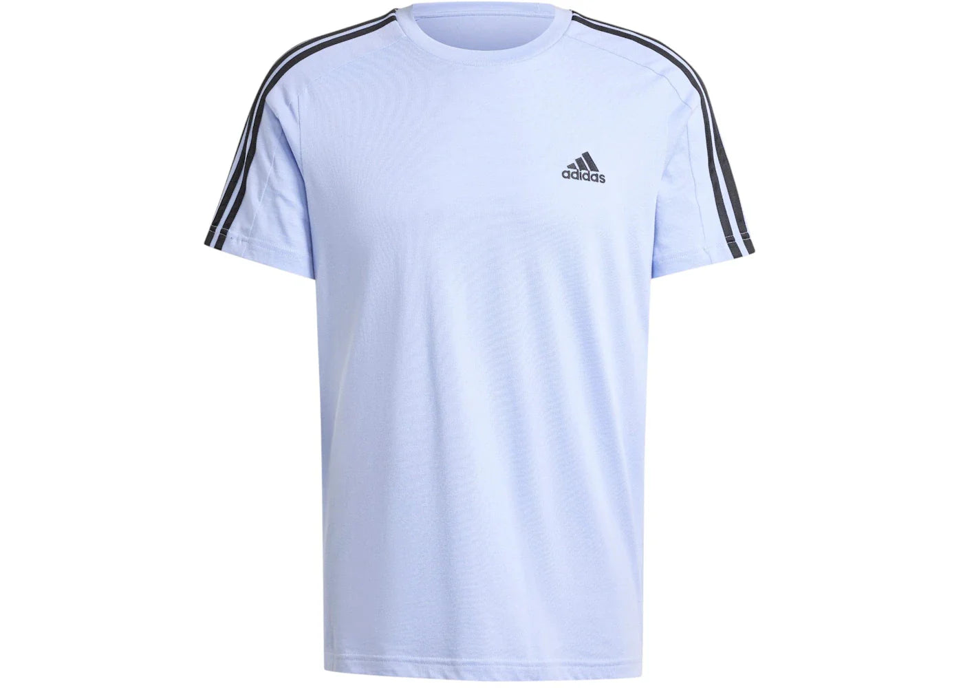 adidas Essentials Single Jersey 3-Stripes T-Shirt Blue Spark