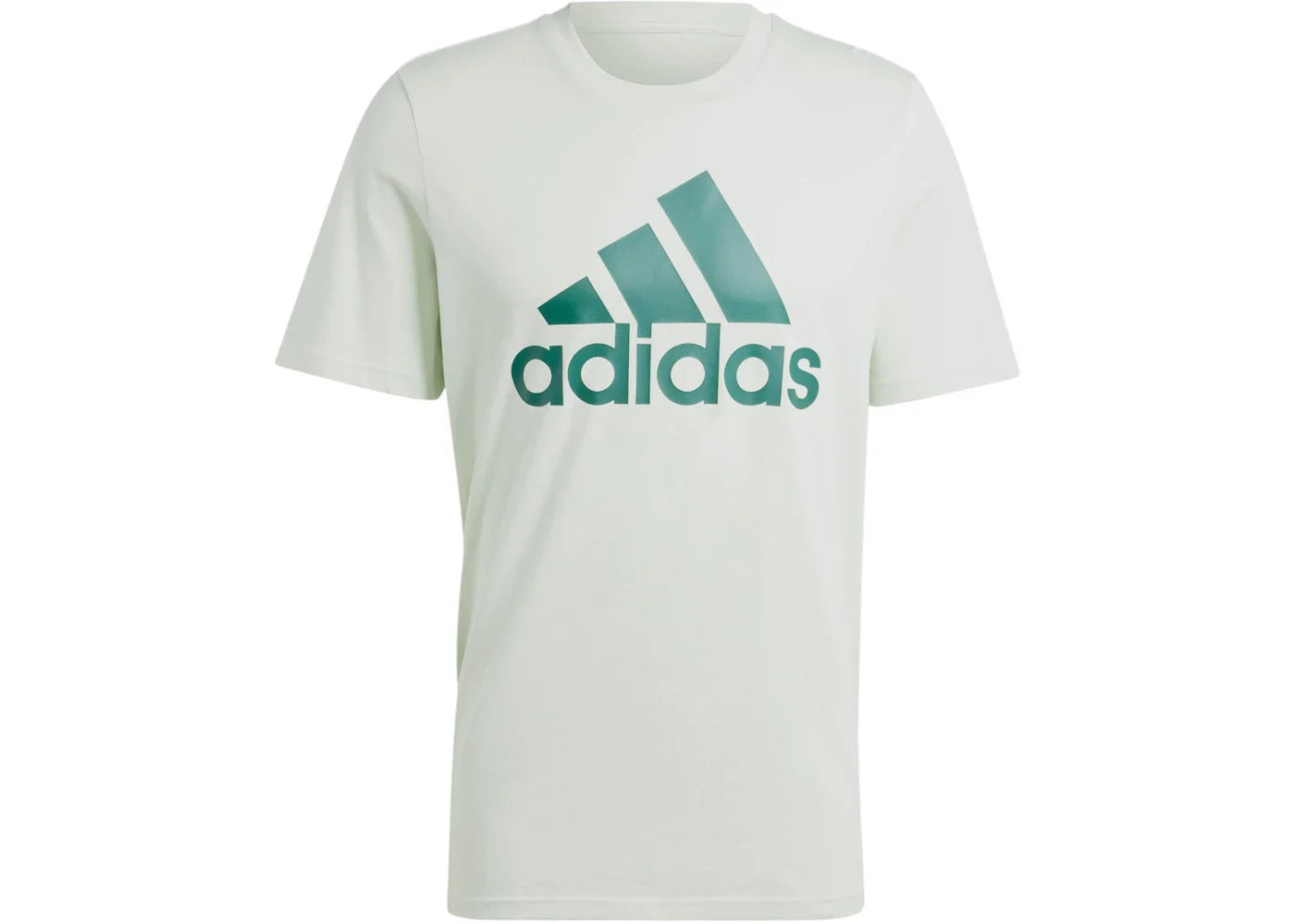 adidas Essentials Single Jersey Big Logo T-Shirt Linen Green/Collegiate Green
