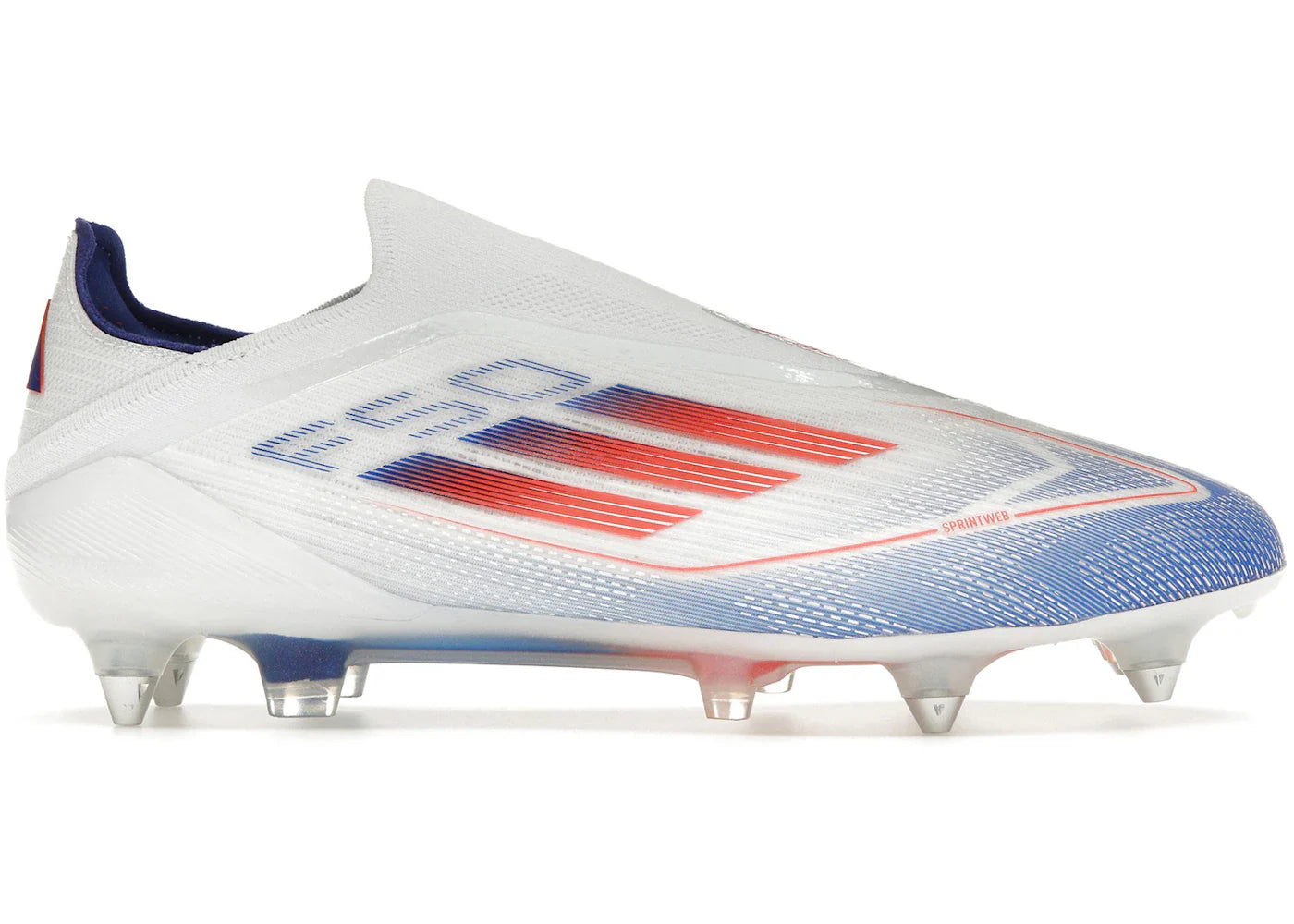 adidas F50 Elite Laceless SG Cloud White Solar Red Lucid Blue
