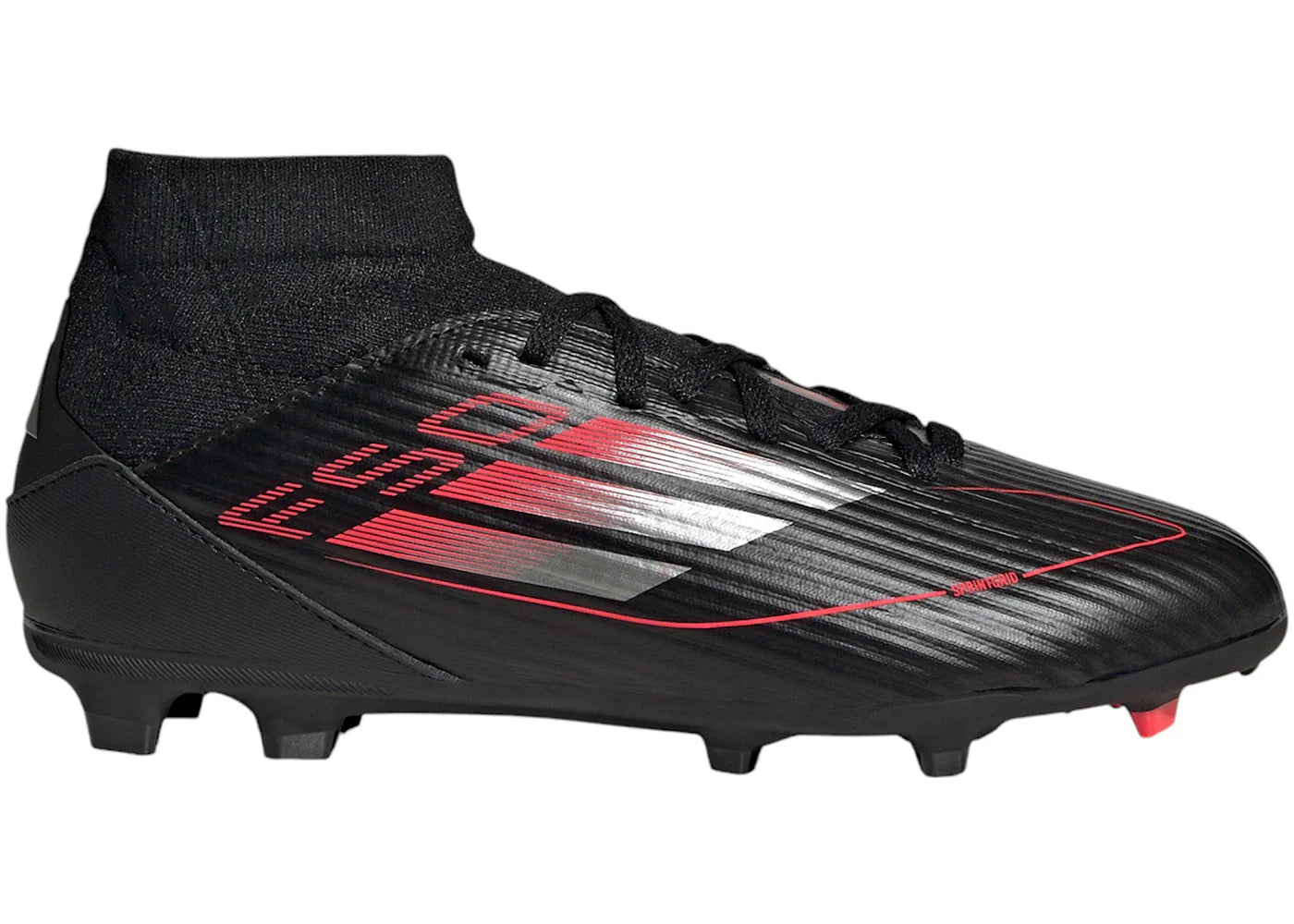 adidas F50 League FG/MG Core Black Iron Metallic Lucid Red (Kids)