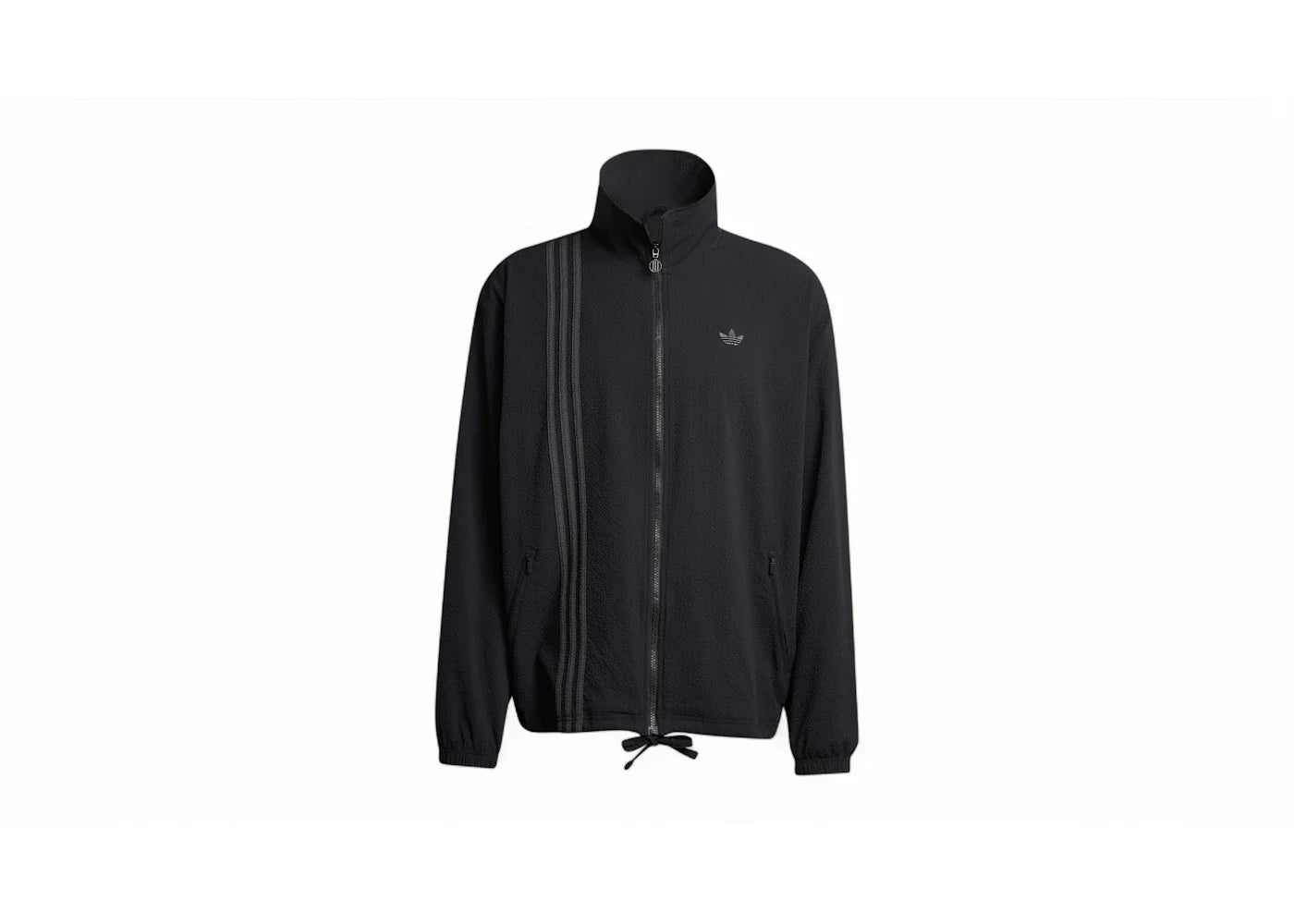 adidas Fashion Seersucker Firebird Track Top Black