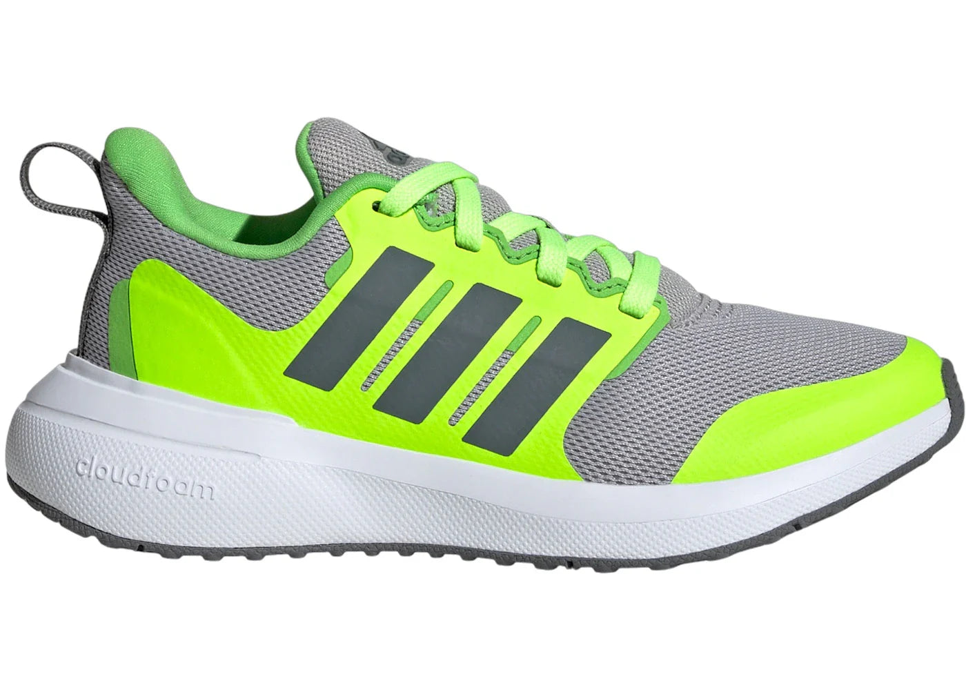 adidas Fortarun 2.0 Cloudfoam Grey Grey Lucid Lemon (GS)