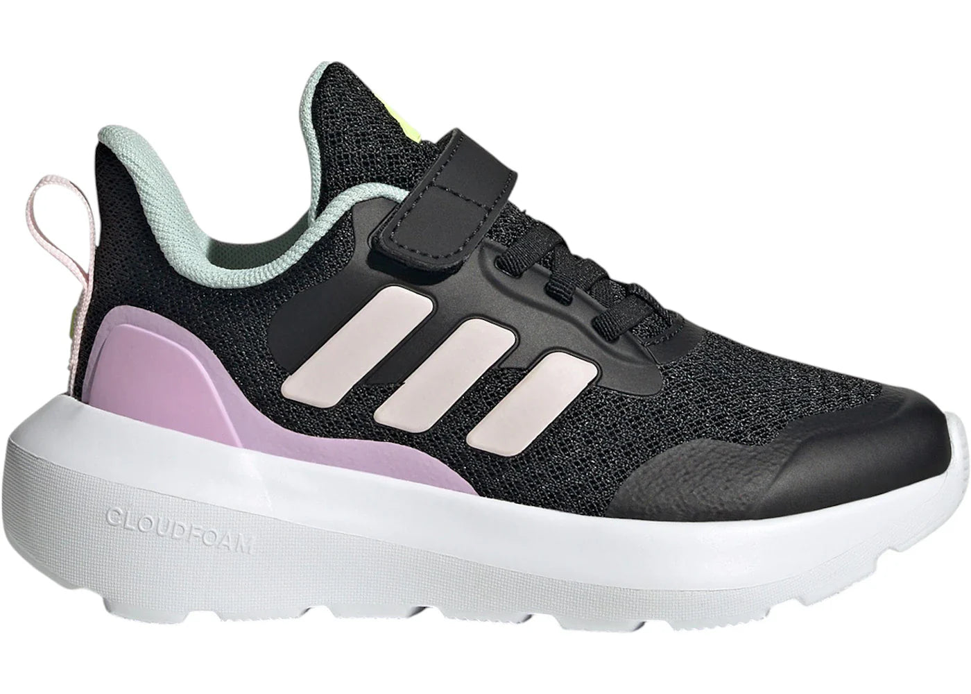 adidas Fortarun 3 Core Black Clear Pink Bliss Lilac (PS)