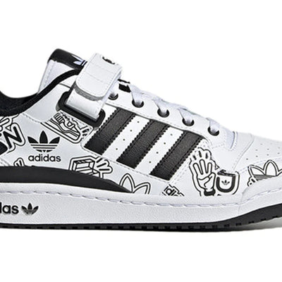 adidas Forum 84 Low Bold Graphics White Black