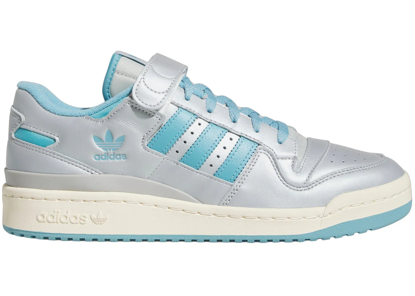 adidas Forum 84 Low Silver Metallic Preloved Blue Grey Two