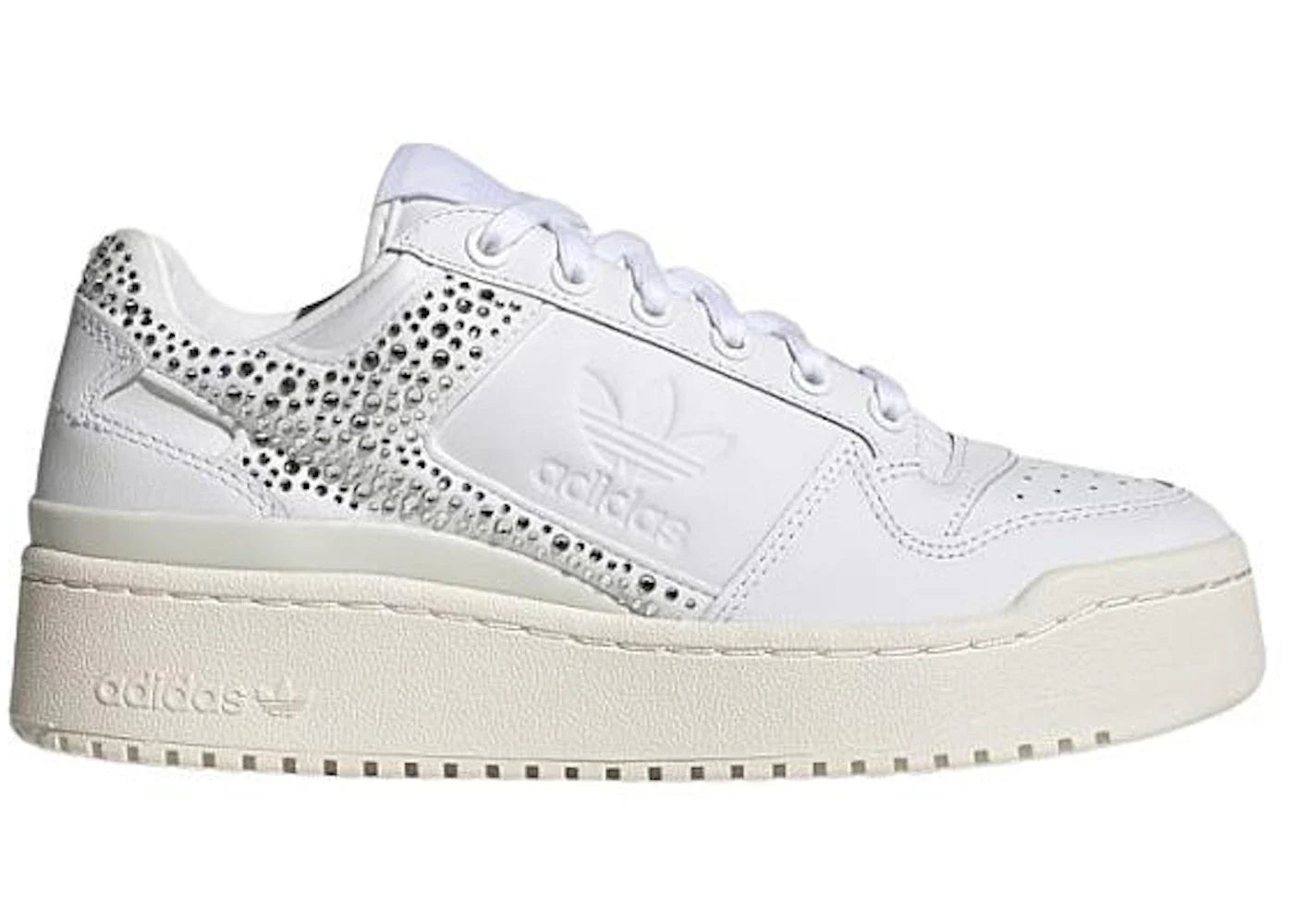 adidas Forum Bold Cloud White Sparkly Crystals (Women's)