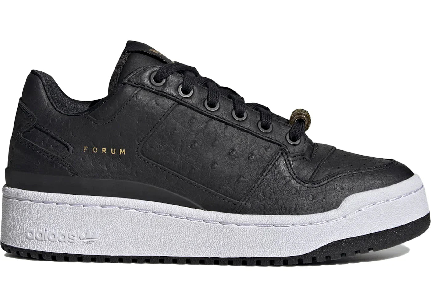 adidas Forum Bold Core Black Gold Metallic (Women's)