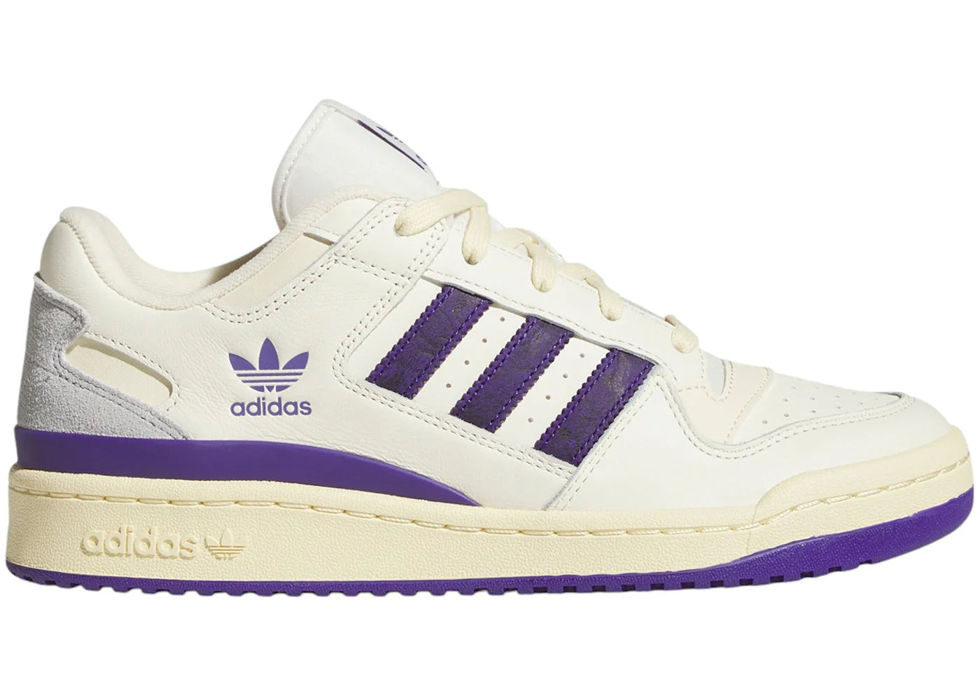 adidas Forum Low CL Cream White Collegiate Purple Warm Vanilla