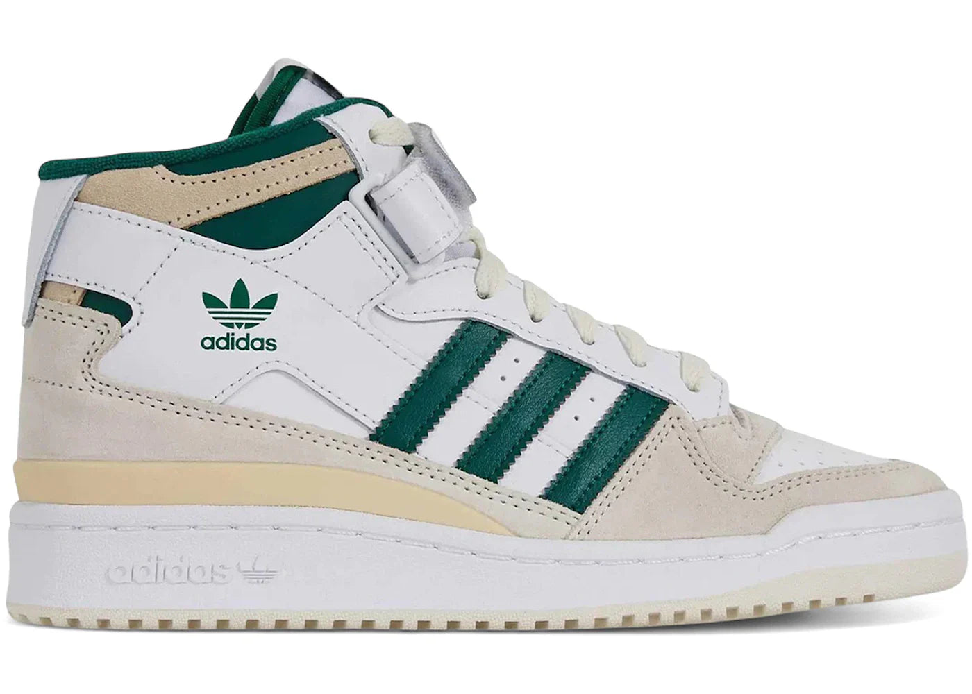 adidas Forum Mid Cloud White Collegiate Green