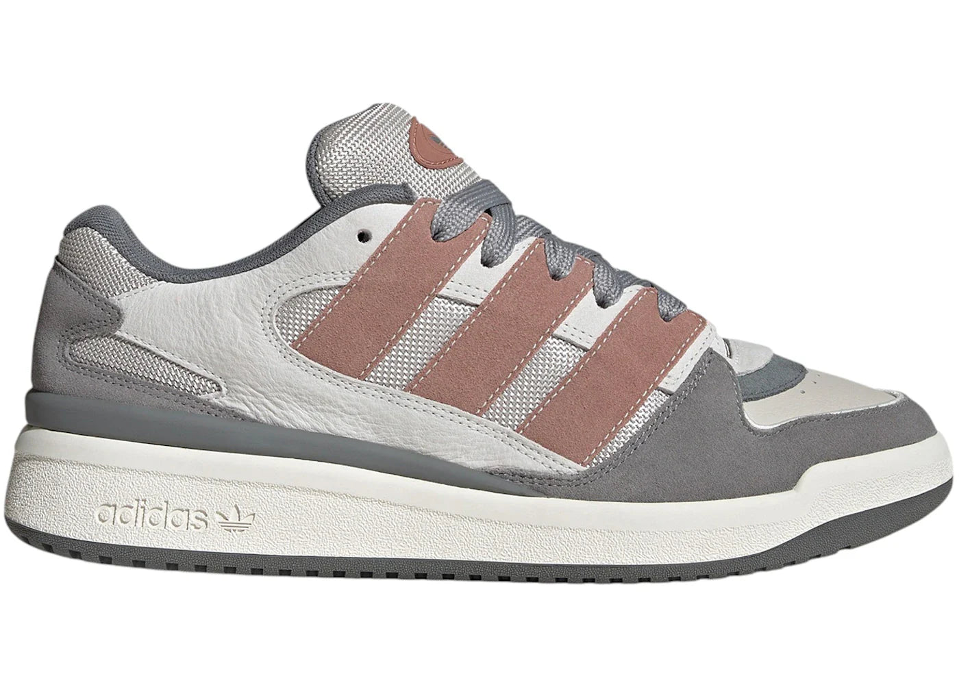 adidas Forum2000 Core White Warm Clay Grey Three