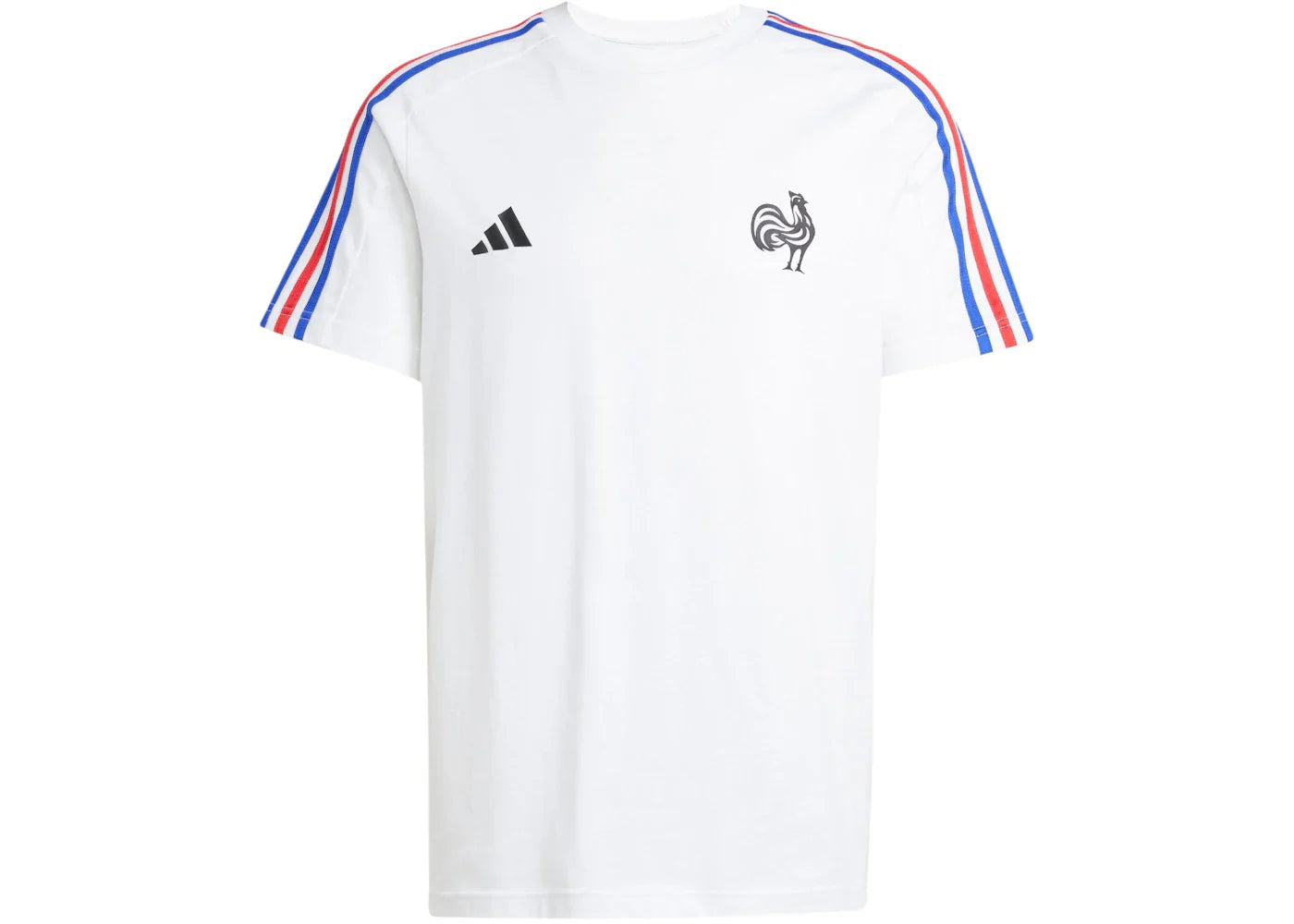 adidas France Essentials 3-Stripes T-Shirt White