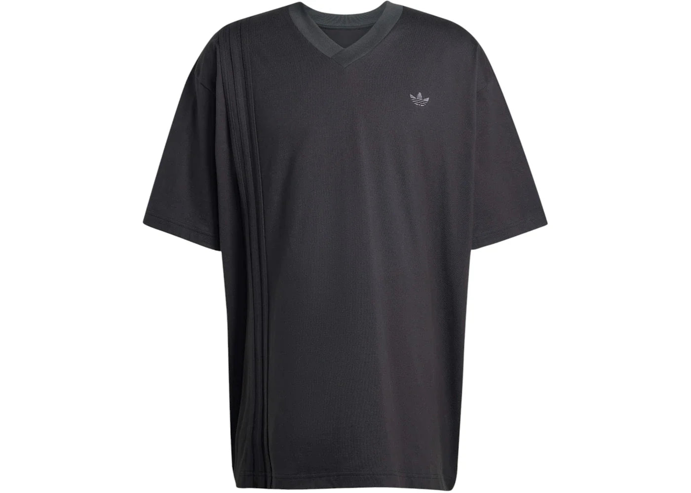 adidas Front 3-Stripes Tee Black
