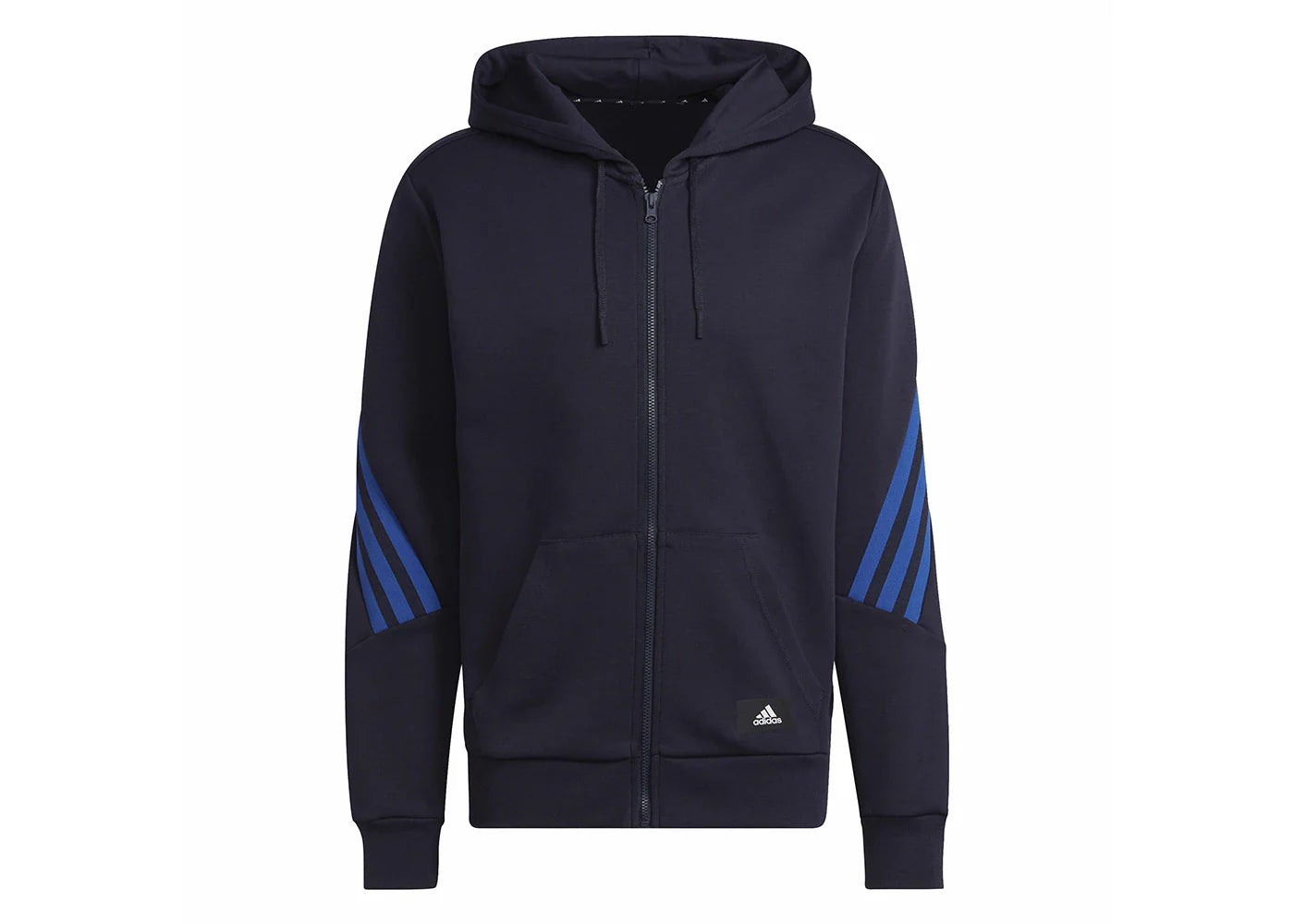 adidas Future Icons 3-Stripes Full-Zip Hoodie Legend Ink/Royal Blue