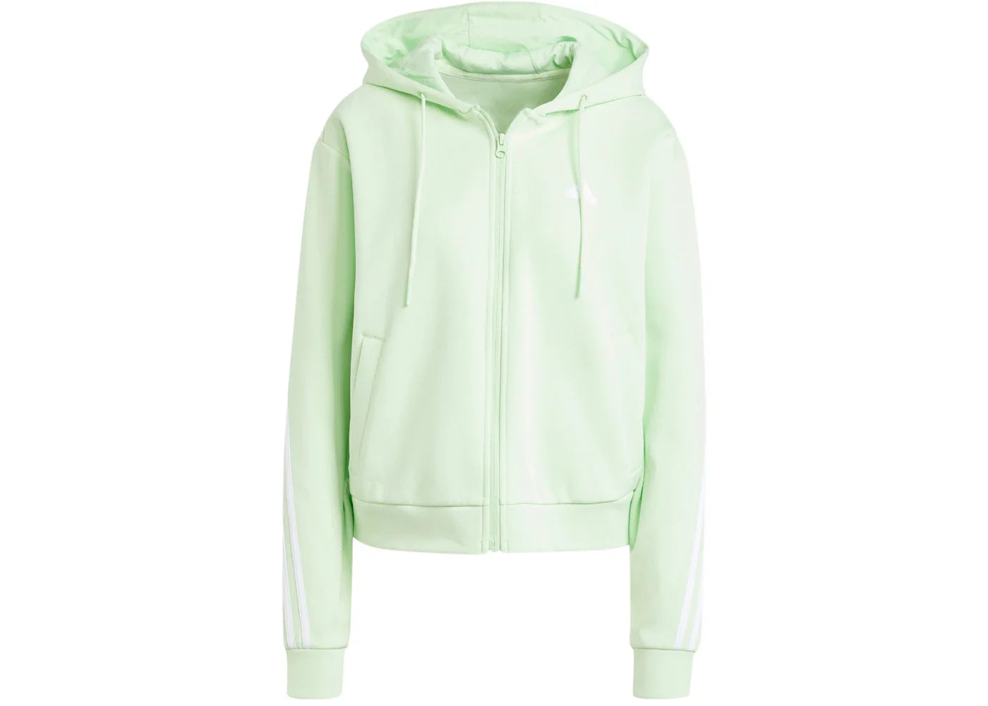 adidas Future Icons 3-Stripes Full Zip Hoodie Semi Green Spark