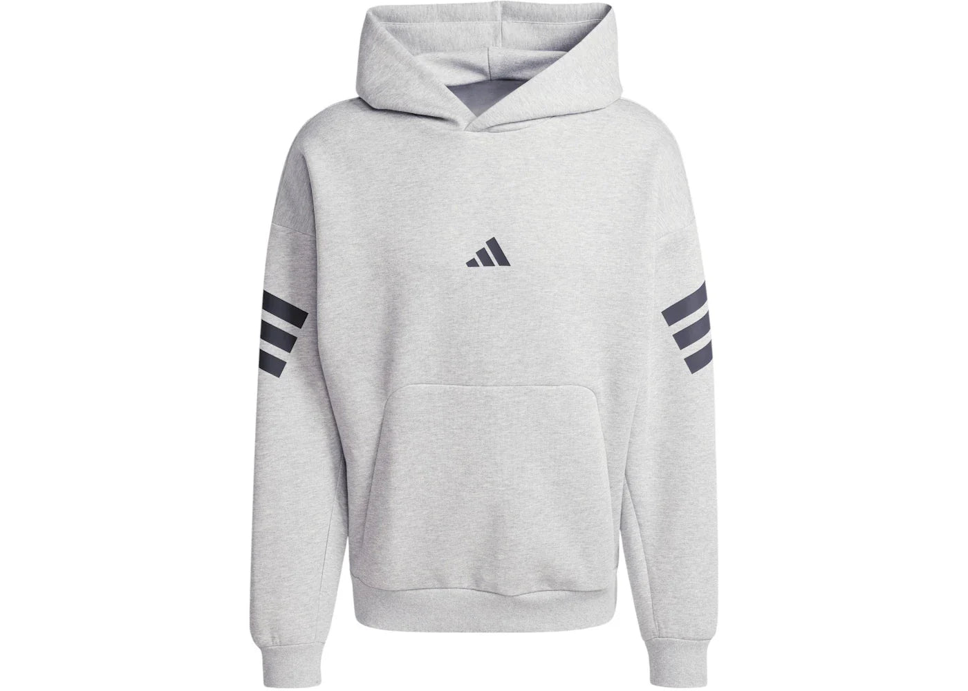 adidas Future Icons 3-Stripes Hoodie Medium Grey Heather