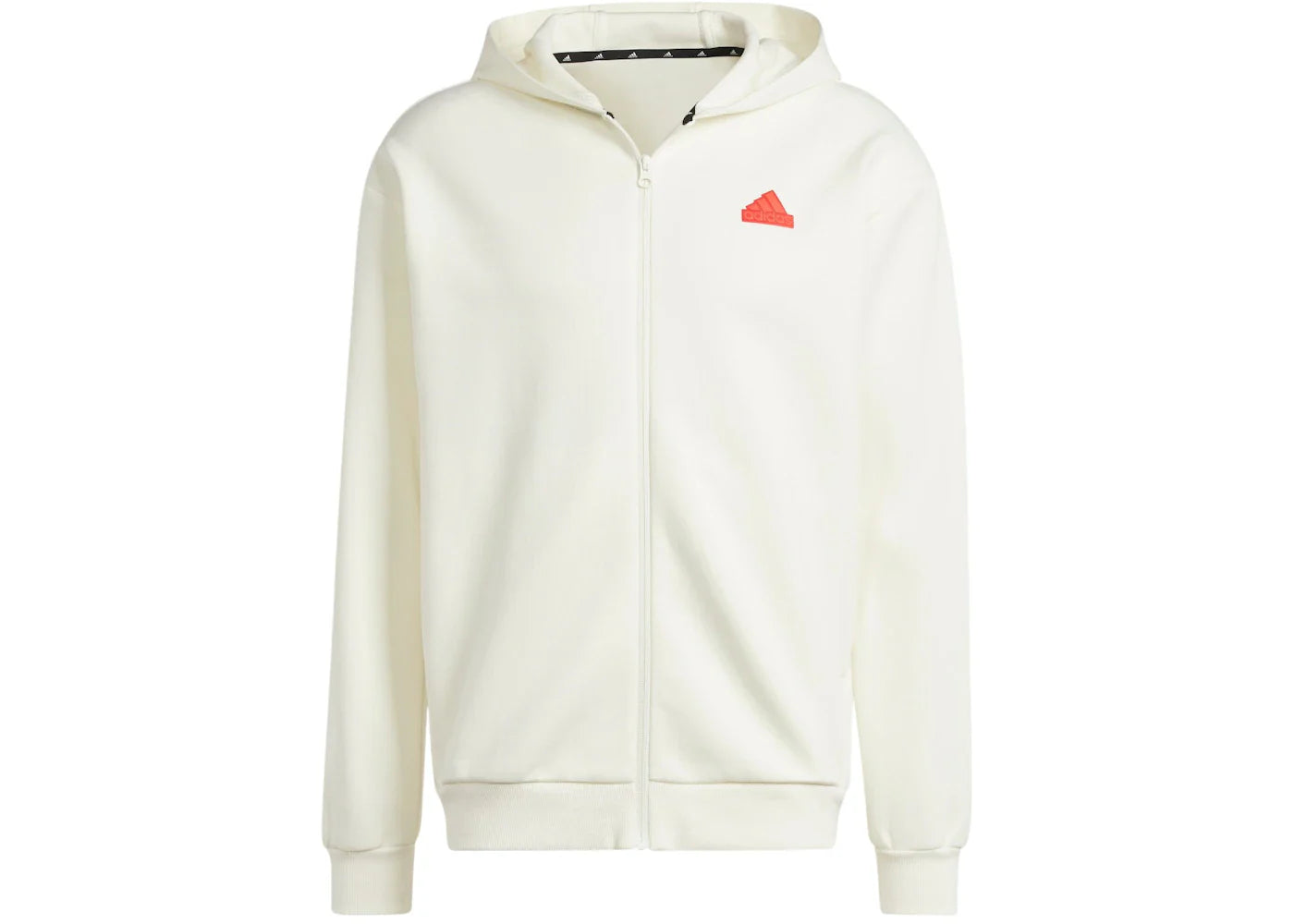 adidas Future Icons Badge Of Full Zip Hoodie Off White
