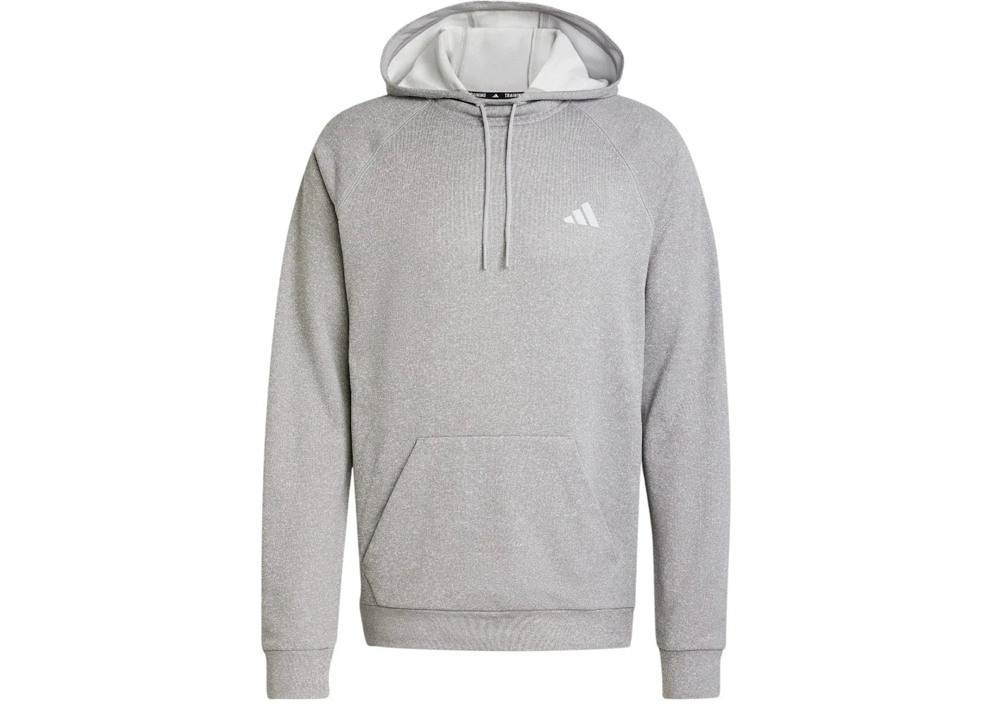 adidas Game And Go Small Logo 3-Stripes Hoodie Medium Grey Heather