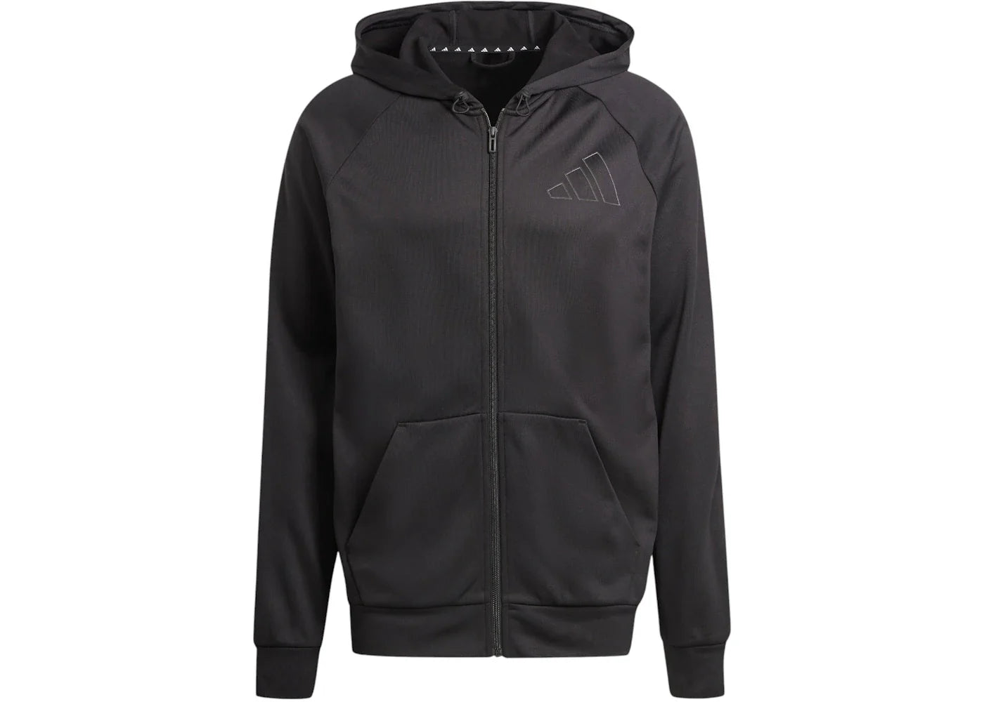 adidas Game And Go Small Logo Full-Zip Hoodie Black