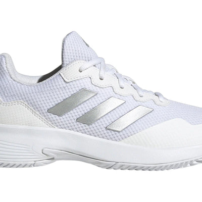 adidas Gamecourt 2.0 Cloud White Silver Metallic (Women's)