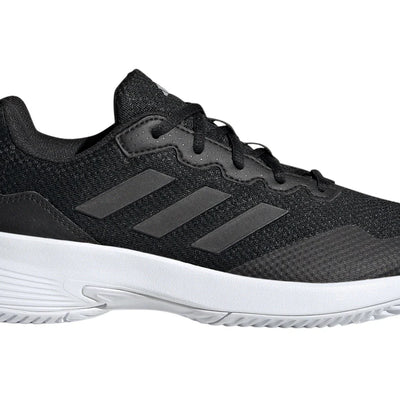 adidas Gamecourt 2.0 Core Black Silver Metallic (Women's)