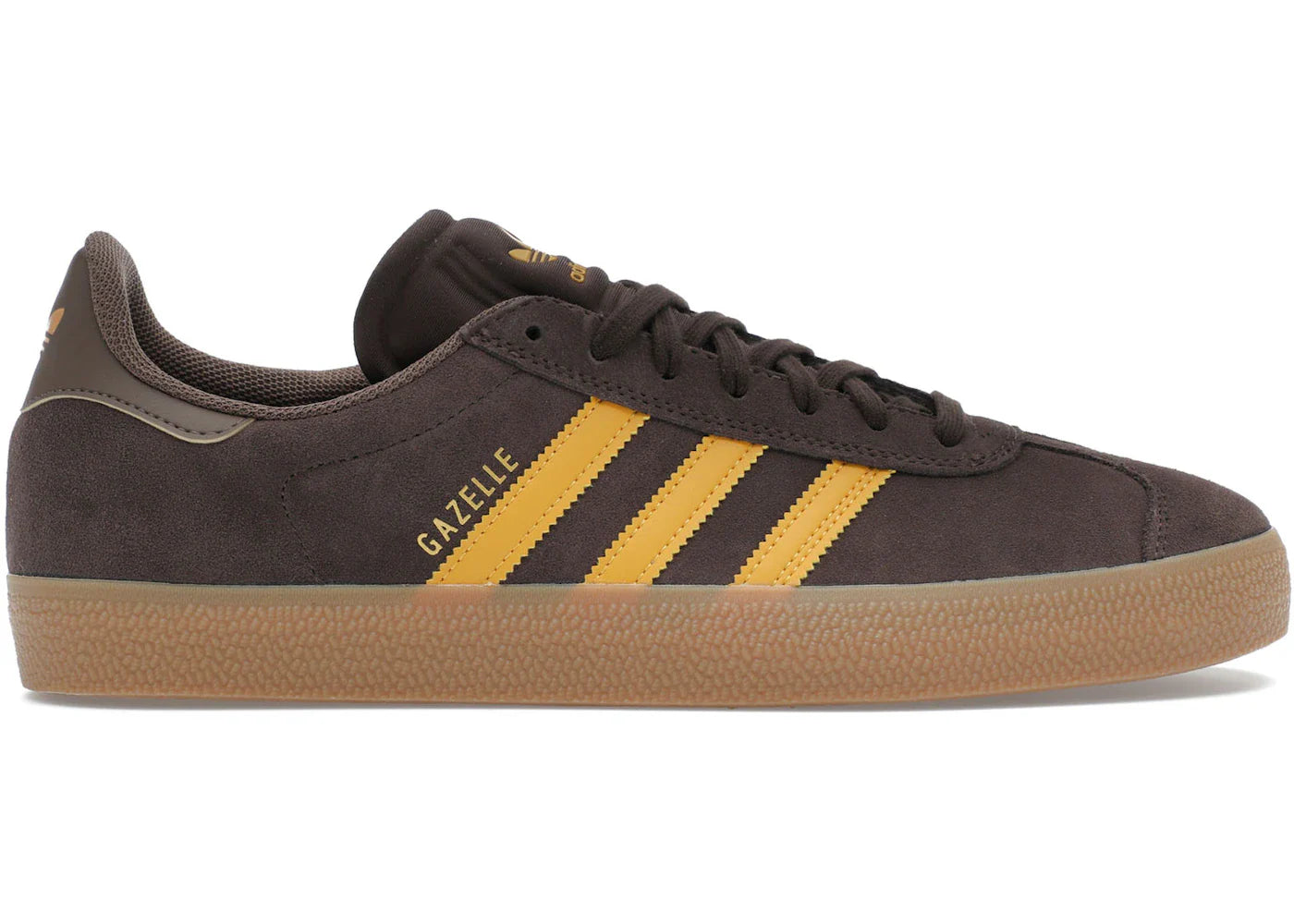 Adidas Gazelle Adv Dark Brown Preloved Yellow
