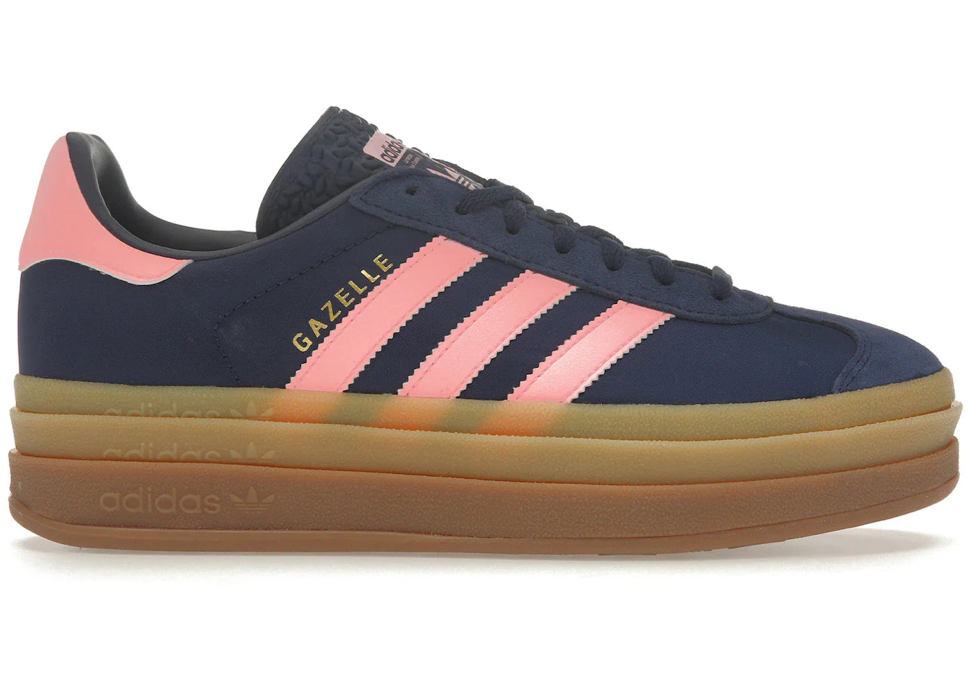 Adidas Gazelle Bold Dark Blue Pink Spark (Women'S)