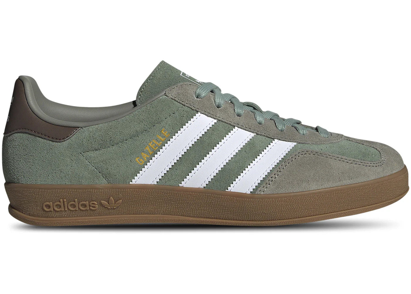Adidas Gazelle Indoor Silver Pebble Silver Green