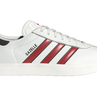 adidas Gazelle White Scarlet Black