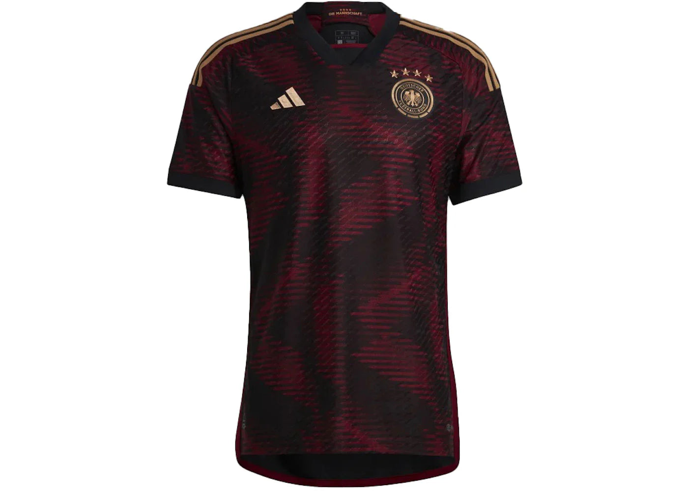 adidas Germany 22 Away Authentic Jersey Black/Team Coll Burgundy