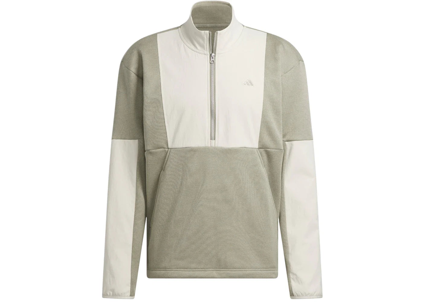 adidas Go-To Dwr Hybrid Half Zip Sweatshirt Silver Pebble/Alumina