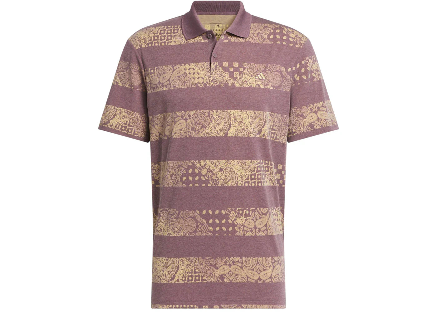 adidas Go-To Printed Polo Shirt Shadow Fig Mel