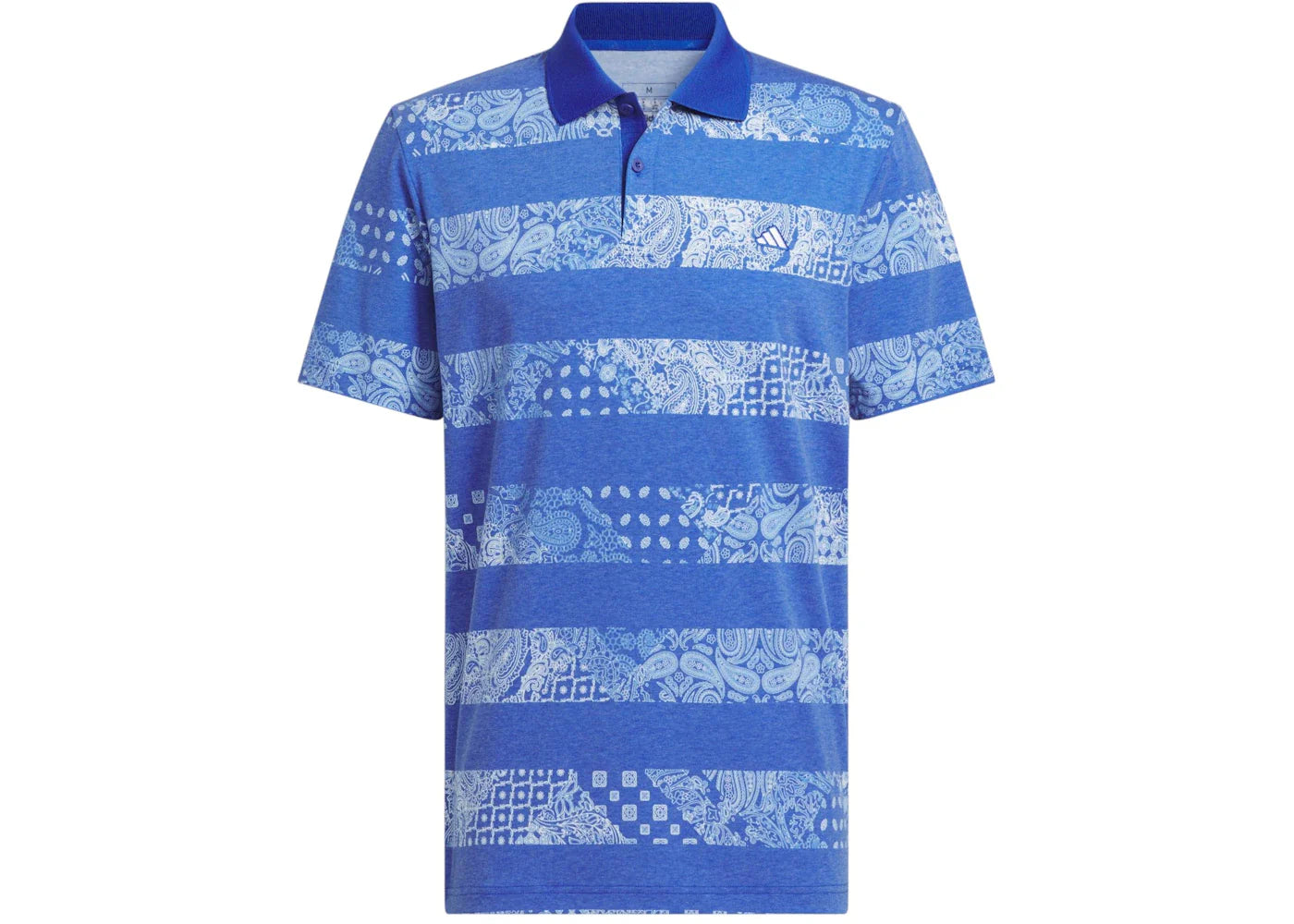 adidas Go-To Printed Polo Shirt Team Royal Blue Mel