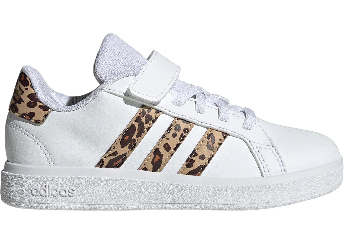 adidas Grand Court 2.0 Cloud White Magic Beige Matte Gold (PS)
