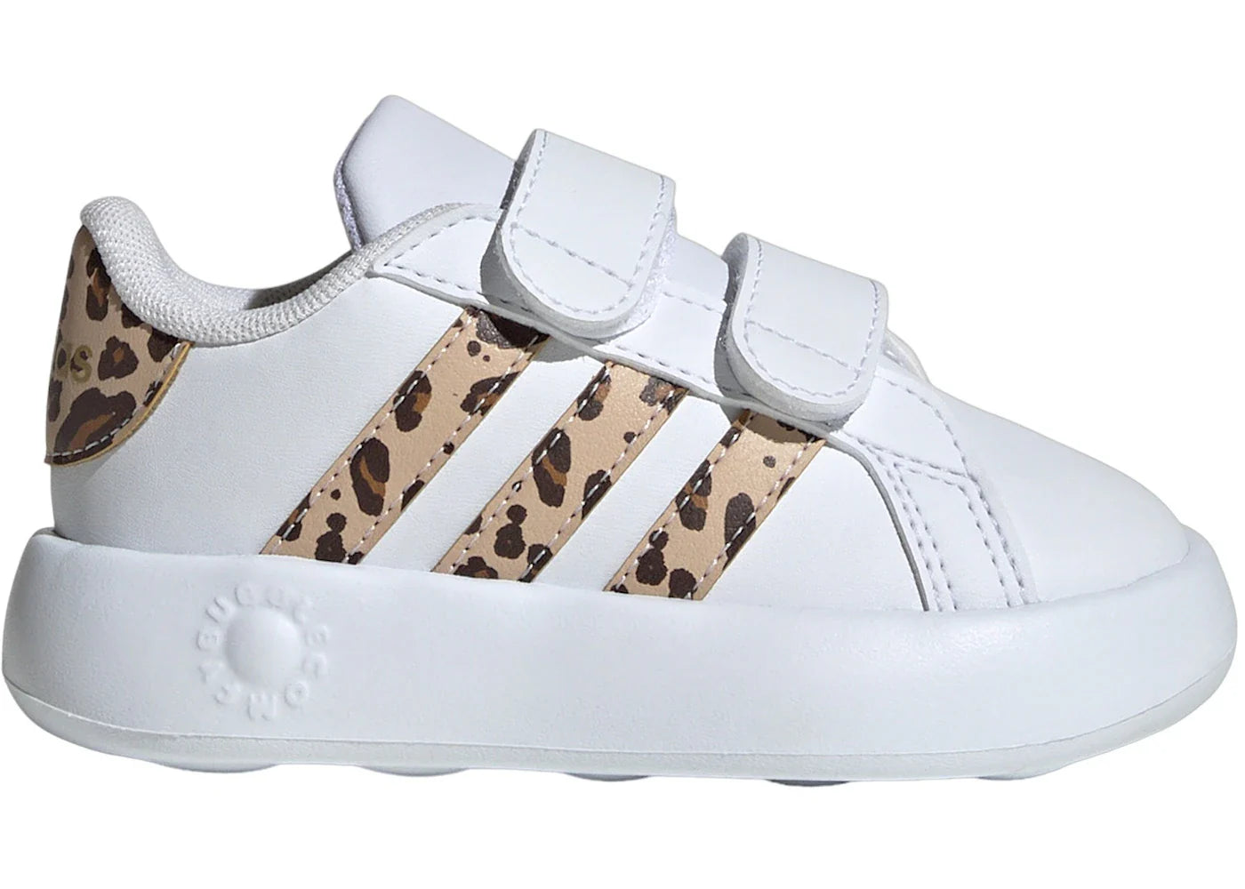 adidas Grand Court 2.0 Cloud White Magic Beige Matte Gold (TD)