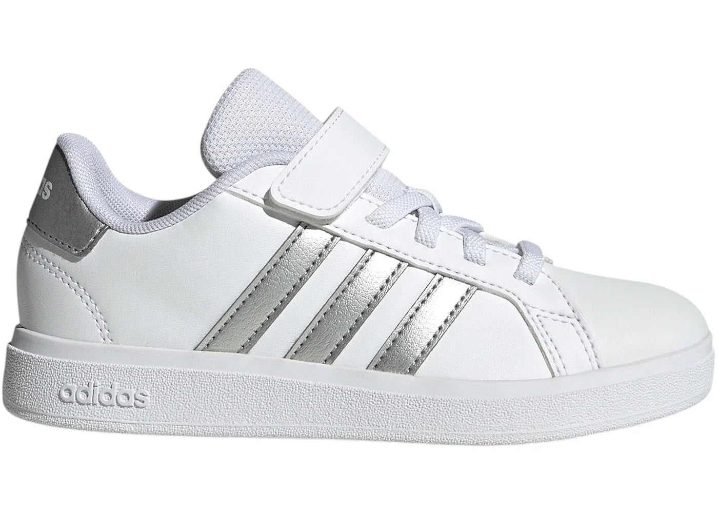adidas Grand Court 2.0 Cloud White Matte Silver (PS)