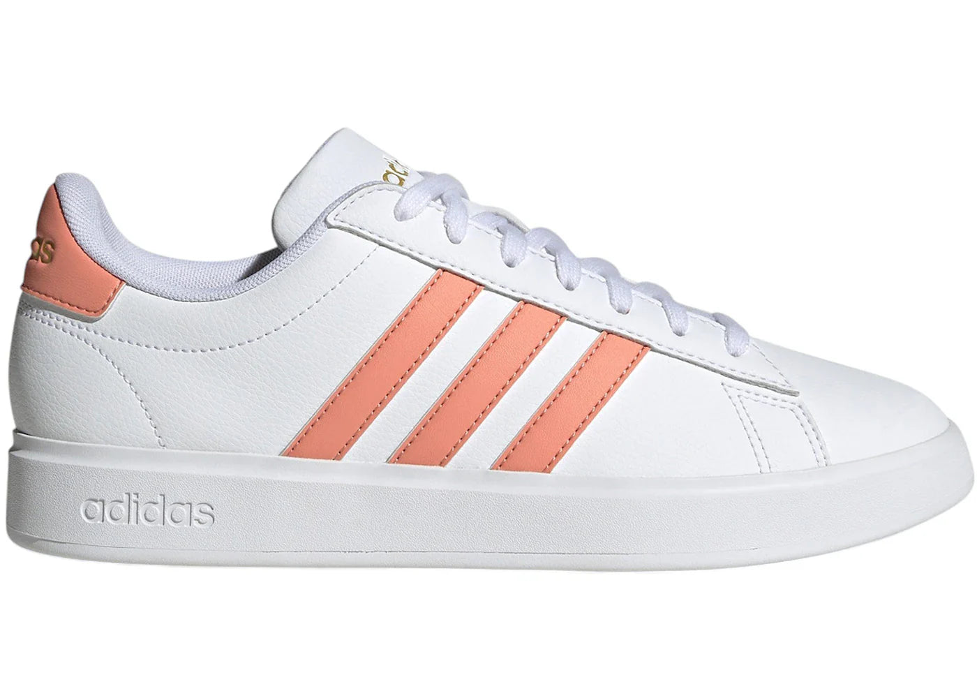 adidas Grand Court 2.0 Cloud White Wonder Clay Gold Metallic