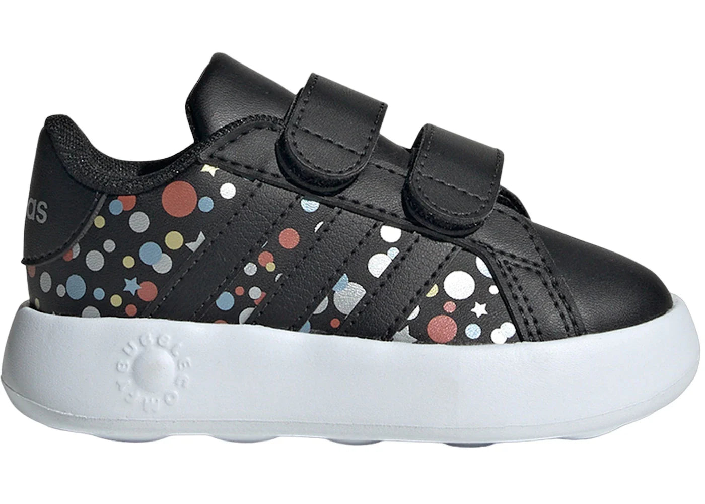adidas Grand Court 2.0 Core Black Silver Metallic (TD)
