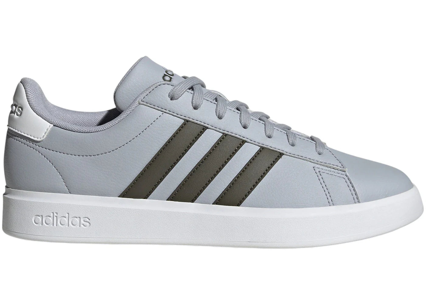 adidas Grand Court Halo Silver Shadow Olive Cloud White