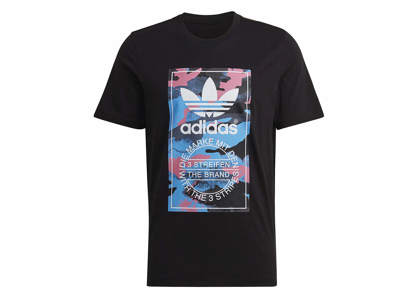 adidas Graphic Camo Tee Black